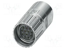PHOENIX CONTACT Connecteur industriel M23 PRO, 12 broches, droit, fiche mâle/femelle