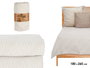 GIFTDECOR Couvre-lit Agua Beige 180x260cm