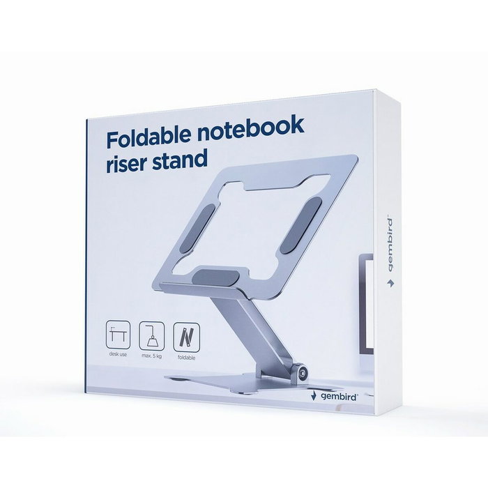 GEMBIRD NBS-D1-03 Support Pliable et Réglable pour Portable Argenté