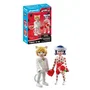 Playmobil 71865 Figurine Mariage Ladybug & Chat Noir - Miraculous - Jeu de Construction 17 Pièces - À Partir de 4 Ans