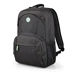 Port Designs - Sac à dos PC Houston - Noir - Pour ordinateur portable et hybride jusqu'à 17.3 pouces - Compartiment rembourré et design moderne