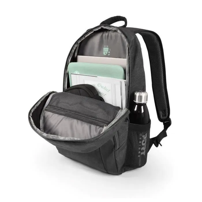 Port Designs - Sac à dos PC Houston - Noir - Pour ordinateur portable et hybride jusqu'à 17.3 pouces - Compartiment rembourré et design moderne Port Designs - Sac à dos PC Houston - Noir - Pour ordinateur portable et hybride jusqu'à 17.3 pouces - Compartiment rembourré et design moderne