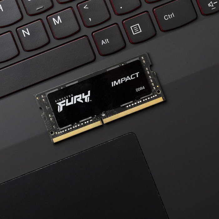Kingston Mémoire RAM 16 GB DDR4 3200 MHz SODIMM CL20 pour PC Portable - FURY Impact avec Overclocking Plug & Play, Compatible Intel XMP et AMD Ryzen Kingston Mémoire RAM 16 GB DDR4 3200 MHz SODIMM CL20 pour PC Portable - FURY Impact avec Overclocking Plug & Play, Compatible Intel XMP et AMD Ryzen
