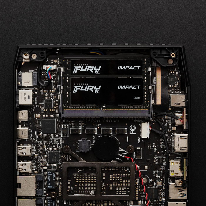 Kingston Mémoire RAM 16 GB DDR4 3200 MHz SODIMM CL20 pour PC Portable - FURY Impact avec Overclocking Plug & Play, Compatible Intel XMP et AMD Ryzen Kingston Mémoire RAM 16 GB DDR4 3200 MHz SODIMM CL20 pour PC Portable - FURY Impact avec Overclocking Plug & Play, Compatible Intel XMP et AMD Ryzen