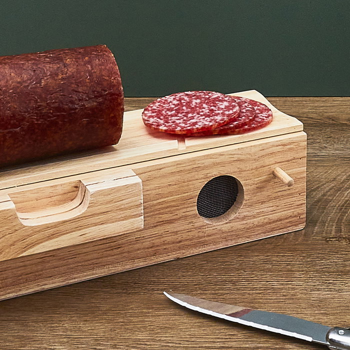 Cook Concept Boîte de conservation pour charcuterie avec couteau et planche à découper