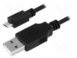 LOGILINK Câble USB 2.0 USB A vers USB B micro, 1,8m
