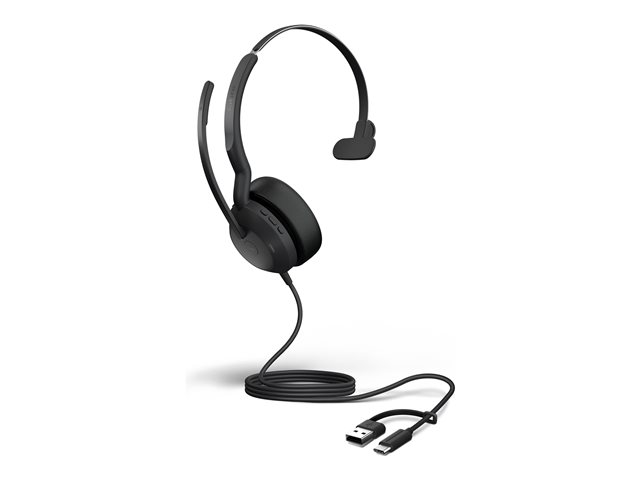 Jabra Evolve2 50 MS Mono - Casque USB-C/USB-A Noir