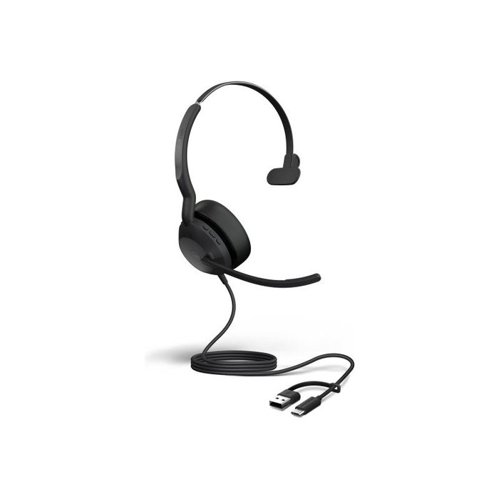 Jabra Casque mono Evolve2 50 MS avec micro pour bureau et bureau à domicile, Réf. 25089-899-799 Jabra Casque mono Evolve2 50 MS avec micro pour bureau et bureau à domicile, Réf. 25089-899-799