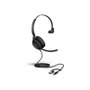 Jabra Casque mono Evolve2 50 MS avec micro pour bureau et bureau à domicile, Réf. 25089-899-799