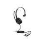 Jabra Casque mono Evolve2 50 MS avec micro pour bureau et bureau à domicile, Réf. 25089-899-799