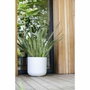 Eda Pot de fleurs Graphit Up Rond Blanc Cérusé 67 L