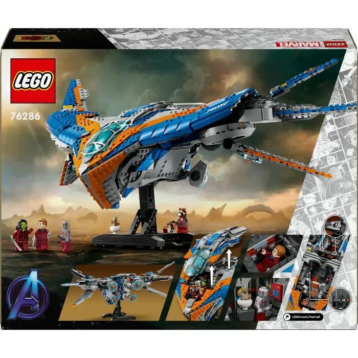 LEGO Marvel 76286 Nave Estelar Milán, Véhicule spatial des Gardiens de la Galaxie