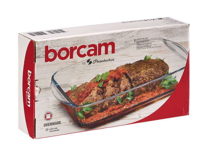 Pasabahce Bandeja Rectangular Borcam 2750 ml 33,5 x 19 x 7 cm Verre Borosilicate Transparent (Set de 6)