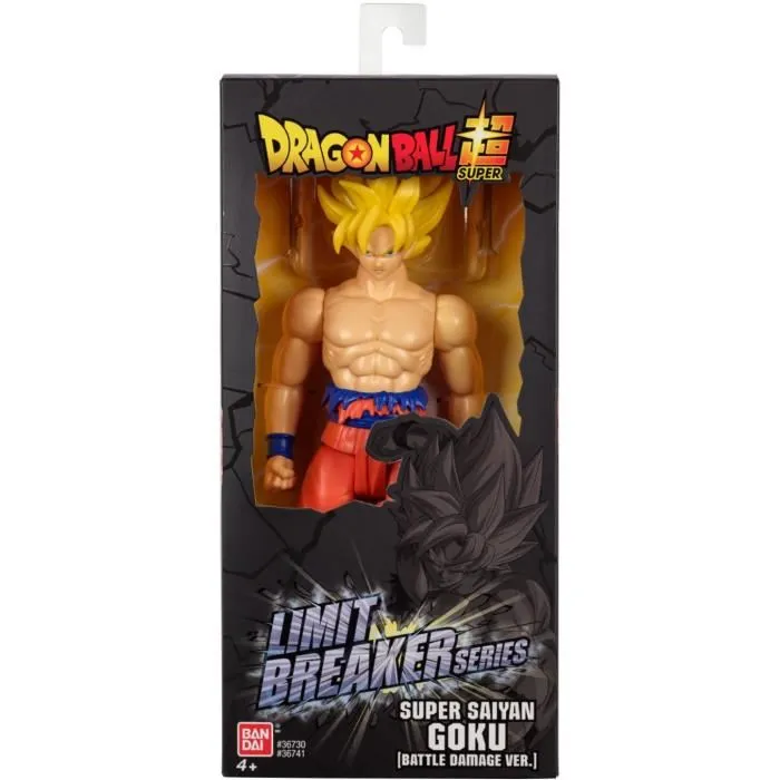 Bandai - Figurine Dragon Ball Limit Breaker, Super Saiyan Goku (Battle Damage Ver.), 30 cm, Figurine Géante, Collectionneur