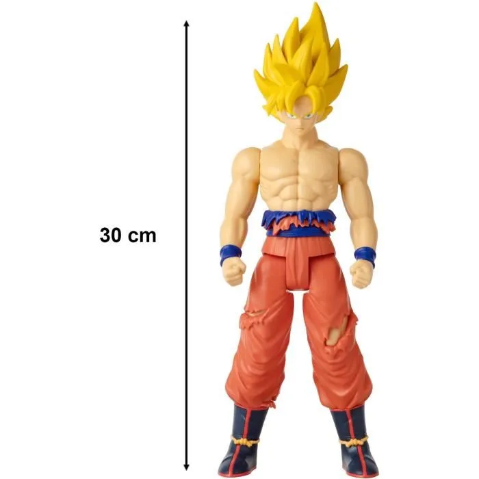 Bandai - Figurine Dragon Ball Limit Breaker, Super Saiyan Goku (Battle Damage Ver.), 30 cm, Figurine Géante, Collectionneur