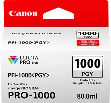 Canon PFI-1000 PGY Gris photo 80 ml