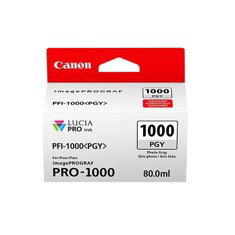 Canon PFI-1000 PGY Cartouche d'encre gris photo 80 ml pour imagePROGRAF PRO-1000