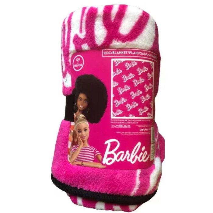 MATTEL Manta coralina Barbie - Couverture polaire 120x150 cm en 100% polyester MATTEL Manta coralina Barbie - Couverture polaire 120x150 cm en 100% polyester