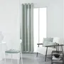 Today Rideau à œillets Essential - 140x240 cm - 100% Coton tamisant couleur Celadon - Prêt à poser - Certifié Oeko-Tex