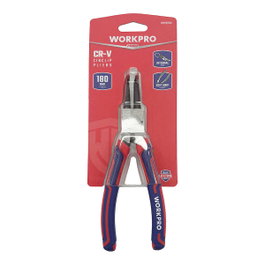 Workpro Pince à anneaux courbe à 90° pour bagues de retenue intérieure, 180 mm