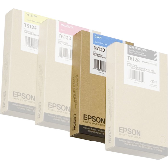 Epson Cartouche d'encre UltraChrome K3™ Cyan 220 ml pour Stylus Pro 7450/9450/7400/9400 Epson Cartouche d'encre UltraChrome K3™ Cyan 220 ml pour Stylus Pro 7450/9450/7400/9400
