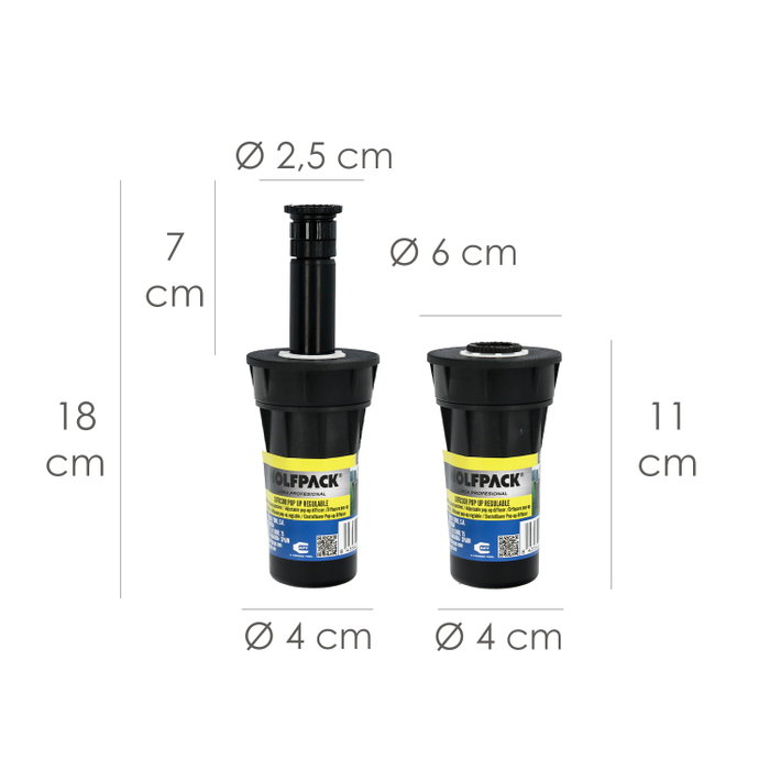 WOLFPACK LINEA PROFESIONAL Diffuseur Pop Up Réglable 5cm WOLFPACK LINEA PROFESIONAL Diffuseur Pop Up Réglable 5cm