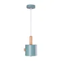 Scarlet Lámpara Colgante SKD-P1014-W - Lampe suspendue en métal et bois, hauteur réglable, pour décoration moderne