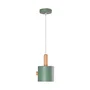Scarlet Lámpara Colgante SKD-P1014-W - Lampe suspendue en métal et bois, hauteur réglable, pour décoration moderne