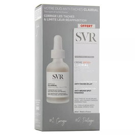 SVR Clairial Crème Visage SPF50+ 40ml + Sérum Visage 30ml - Coffret Anti-Taches et Protection Solaire Large Spectre, Non Comédogène, Pour Tous Types de Peau