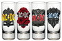 AC/DC Set 4 verres à shot Black Ice