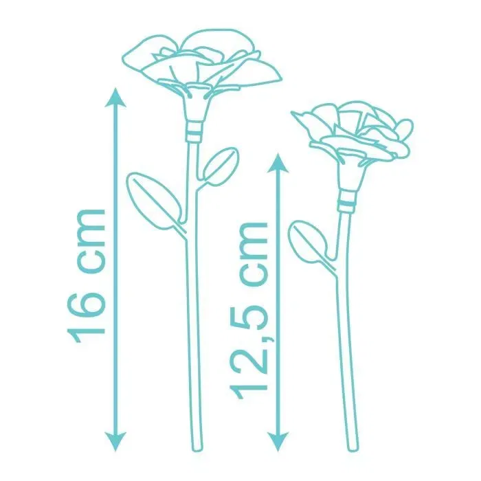 Smoby Set de Recharge Fleurs, 16 Fleurs à Créer, Accessoires Tissu et Tiges, Jeu Créatif Enfant 3 ans et plus