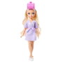 Barbie Peluquería Malibu Barbie Dream Besties Jgg38 Mattel - Poupée articulée avec accessoires de coiffure et maquillage, set de jeu de rôle