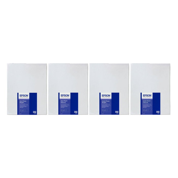 Papier pour aquarelle Epson GF Papel Artístico Cold Press Bright Blanc