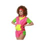 BigBuy Carnival Ensemble de Survêtement Court Rose Style Années 80