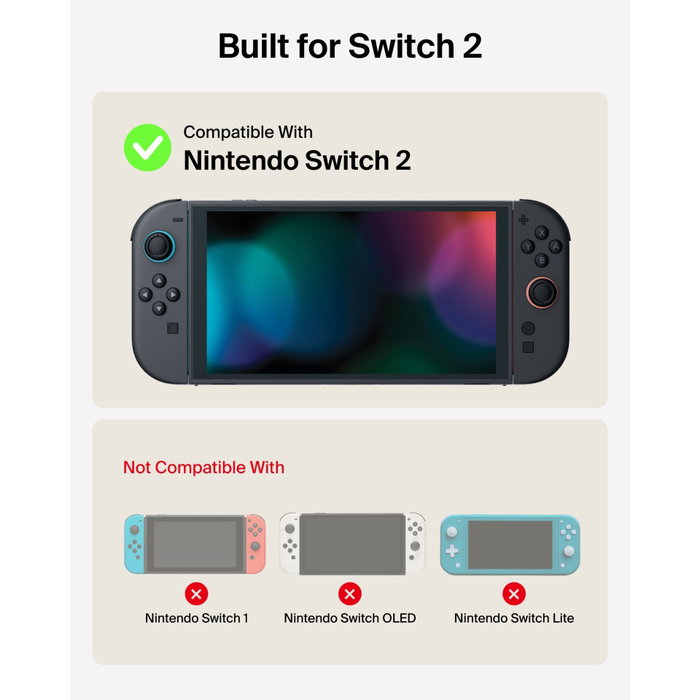 Belkin Pochette de transport pour Nintendo Switch 2 - Anthracite Belkin Pochette de transport pour Nintendo Switch 2 - Anthracite