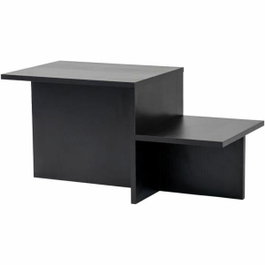 BigBuy Home Table Basse Harmony Rectangulaire Noir 80 x 40 x 40 cm