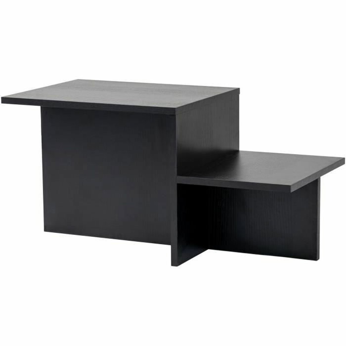 BigBuy Home Table Basse Harmony Rectangulaire Noir 80 x 40 x 40 cm BigBuy Home Table Basse Harmony Rectangulaire Noir 80 x 40 x 40 cm