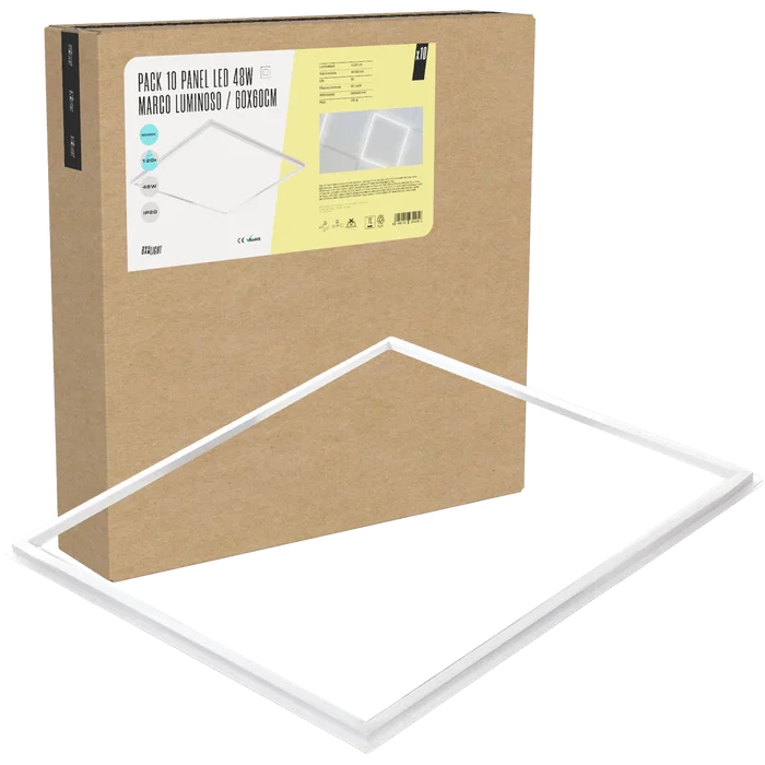 BX3 LIGHT Pack de 10 Panneaux LED Modulaires 60x60 48W 6000K Blanc Froid BX3 LIGHT Pack de 10 Panneaux LED Modulaires 60x60 48W 6000K Blanc Froid