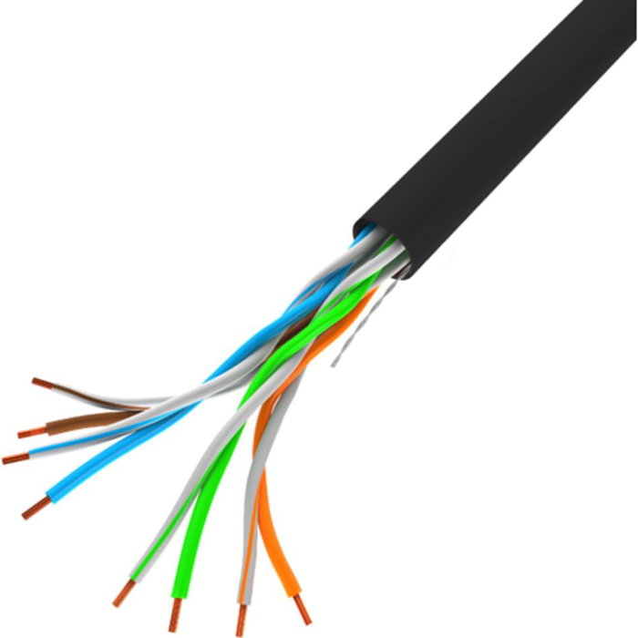 Lanberg 100Mb S Câble UTP Catégorie 305 m U/UTP AWG24 Noir