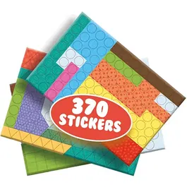 SES CREATIVE - J'apprends à coller et reconnaître les formes - Kit de motricité fine avec 370 stickers et 24 cartes - Activité créative 3-6 ans