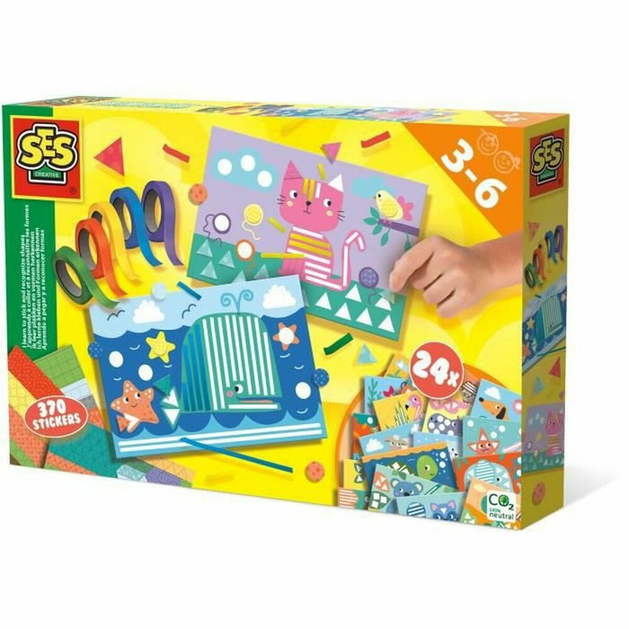Ses Creative J’apprends à coller et à reconnaître les formes