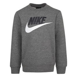 Sweat sans capuche enfant Nike Club Hbr Gris