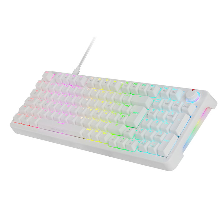Clavier pour jeu Mars Gaming MKPROWYES Blanc Espagnol Qwerty