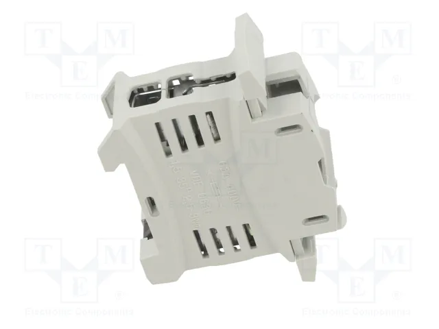 MERSEN Socle D02 pour rail DIN, 63A, 1 pôle