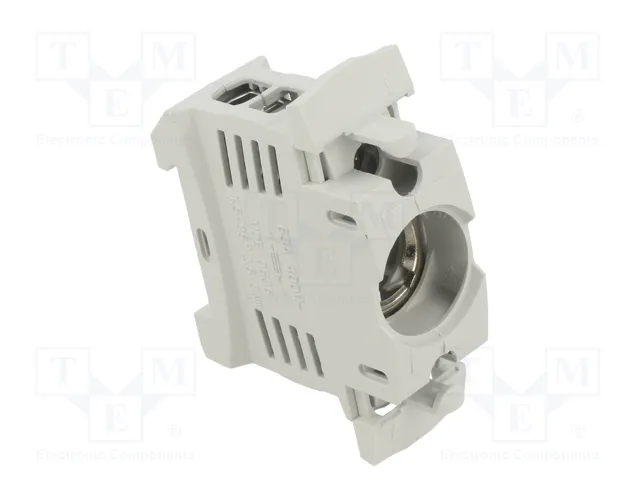MERSEN Socle D02 pour rail DIN, 63A, 1 pôle