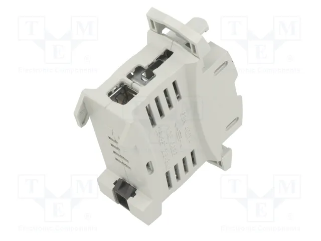 MERSEN Socle D02 pour rail DIN, 63A, 1 pôle