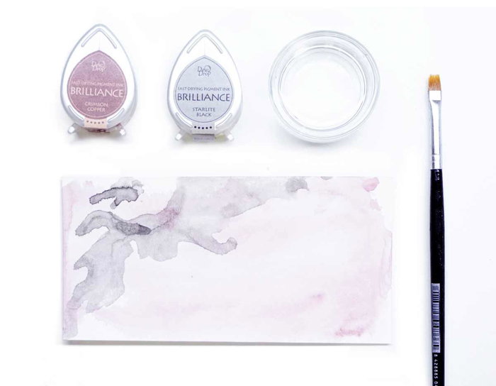 Tsukineko Encre BRILLIANCE Bleu Méditerranée effet nacré 20ml