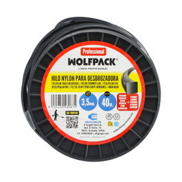 WOLFPACK LINEA PROFESIONAL Fil Nylon/Aluminium Carré 3,5mm (40m)