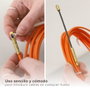 GSC Evolution Guía pasacables fibre de verre + métal 4mm 20M Orange