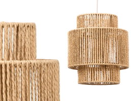 GIFTDECOR Lampara Triple Cuerda Mediana Marron